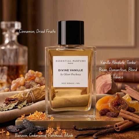 Divine Vanille by Olivier Pescheux Eau de Parfum Spray 100ml (3.4 oz) by Essential Parfums