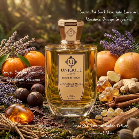 Chocolate Makes Me Happy Extrait  de Parfum Spray 100ml (3.4 oz) by Unique'e Luxury