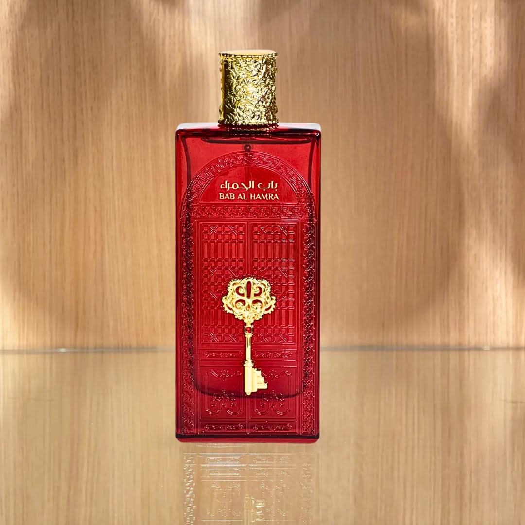 Bundle of Ard Al Zaafaran Bab Al Wardi and Bab Al Hamra Eau de Parfum sprays, 100ml bottles, featuring elegant fragrance packaging.