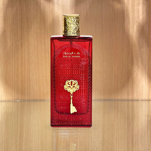 Bundle of Ard Al Zaafaran Bab Al Wardi and Bab Al Hamra Eau de Parfum sprays, 100ml bottles, featuring elegant fragrance packaging.