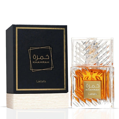 Fire On Ice 110ml & Khamrah 100ml - Eau de Parfum Sprays by Lattafa | A Bold Fusion of Warmth & Spice (Bundle) - Intense Oud