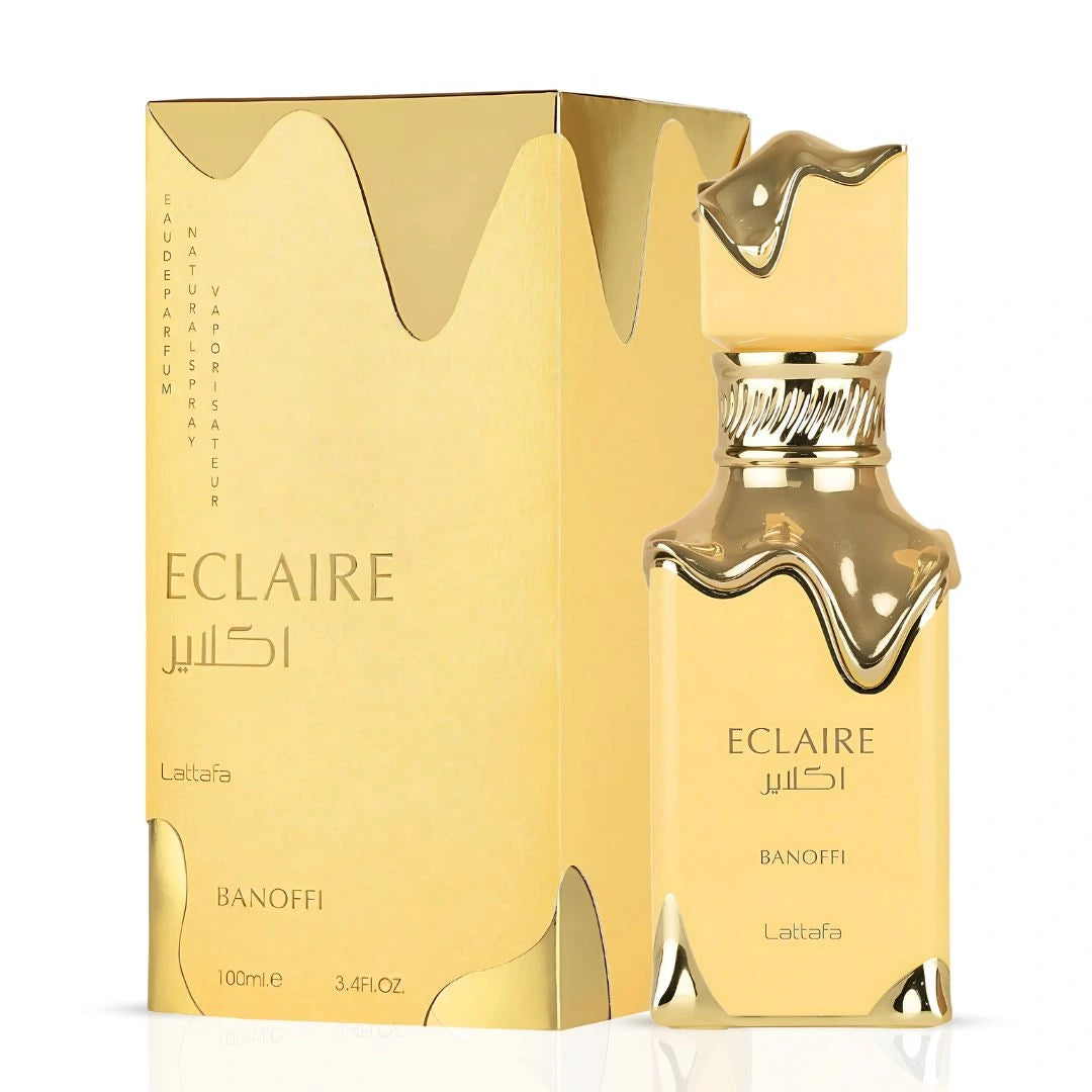 Eclaire & Eclaire Banoffi Eau de Parfum Sprays 100ml by Lattafa (Bundle) - Intense Oud
