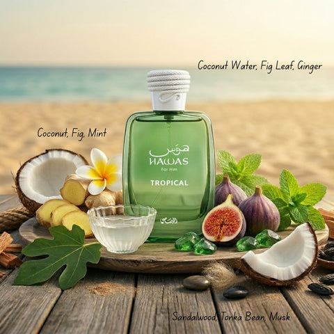 Hawas Tropical Eau de Parfum Spray 100ml (3.4 oz) by Rasasi