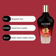Glacier Bella Eau De Parfum Spray 100ML (3.4 OZ) by Maison Alhambra | Capture Hearts With This Delicate Scent. - Intense Oud