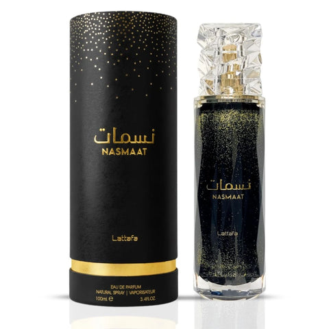 Nasmaat 100ml (3.4 oz) & Layaan 75ml (2.5 oz) Eau de Parfum Sprays by Lattafa (Bundle)