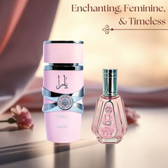 Yara EDP Spray 100ML (3.4 OZ) by Lattafa & Mini Yara EDP Spray 50ML (1.7 OZ) by Ard Al Zaafaran. (ETHEREAL BUNDLE) - Intense Oud