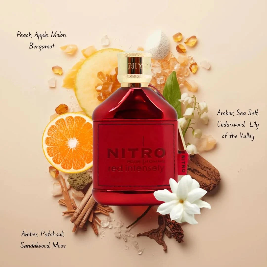 Nitro Red Intensely Extrait de Parfum Spray 100ml (3.4 oz) by Dumont Paris - Intense Oud