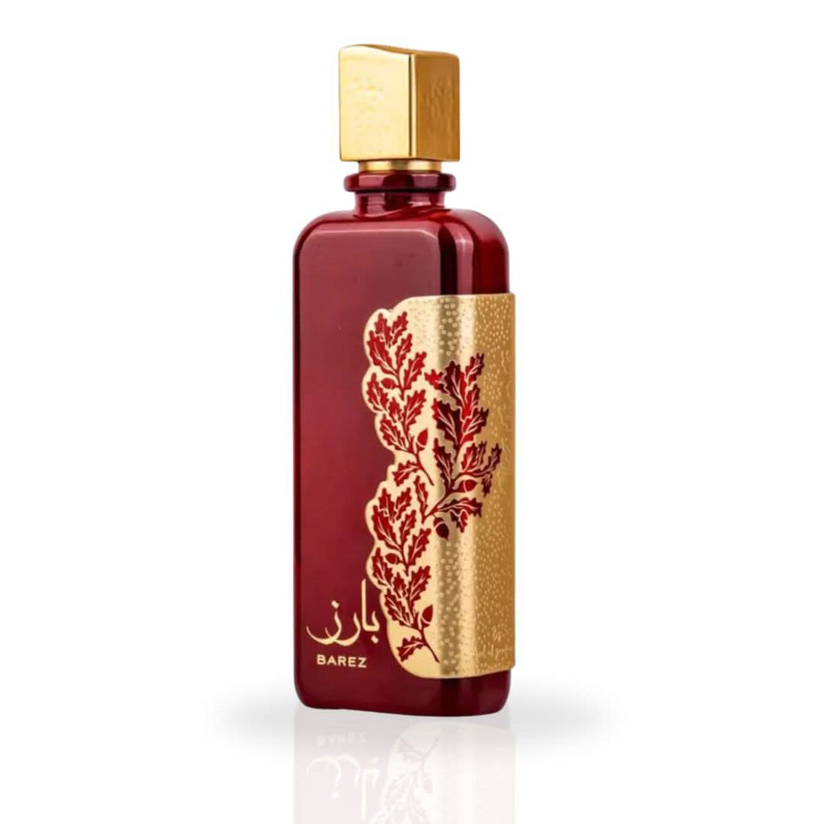 Ard Al Zaafaran Barez EDP spray 100ML with luxurious, citrusy scent and long-lasting fragrance in a sleek perfume bottle.
