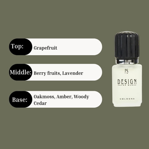 Design For Men Cologne 7.3 ML (0.25 OZ) by Paul Sebastian | Long Lasting & Luxurious, Fragrance Miniatures. - Intense Oud