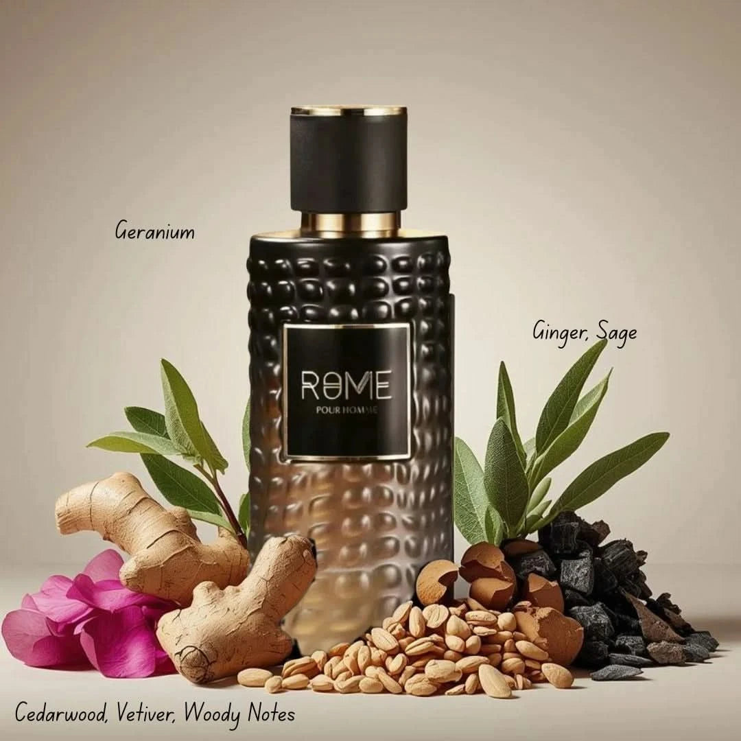 Rome Pour Homme Eau De Parfum Spray 100ml (3.4 oz) by Mast Perfume - Intense Oud