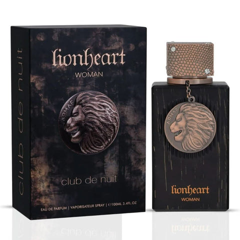Armaf Club De Nuit Lionheart men's and women's Eau de Parfum sprays in 100ml bundle, featuring sleek bottles and elegant design.