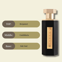 Reef 15 - EDP Spray 100ML (3.4 OZ) By Reef Perfumes | Long Lasting & Luxurious Fragrance. - Intense Oud