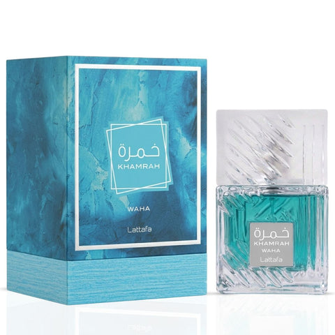 Hawas for Men by Rasasi & Khamrah Waha by Lattafa Eau de Parfum Sprays 100ml (3.4 oz) (Bundle)