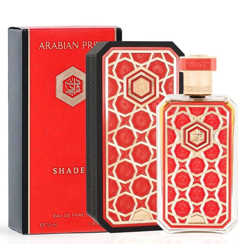 Rasasi Arabian Prive Collection Shaden Eau de Parfum spray 70ml bottle with elegant fragrance packaging.