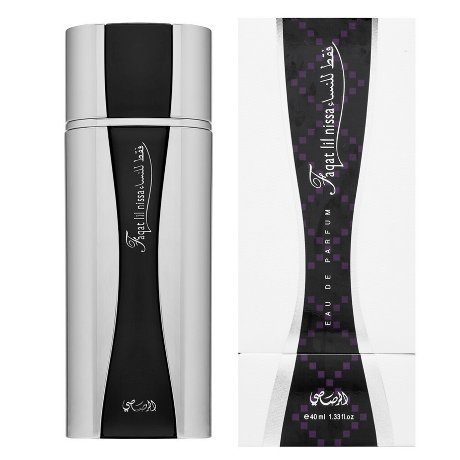 Rasasi Faqat EDP couple set with 100ml bottles for men and women, featuring elegant perfume bottles in a bundled display.