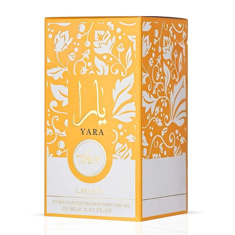 Yara Tous Concentrated Perfume Oil 20ml (0.67 oz) by Lattafa | Exotic Fruits Meet Soft Florals & Warm Sensuality - Intense Oud