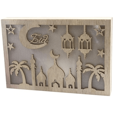 Islamic Ramadan Light up Frame - Eid with Mosque and lamps - Intense oud