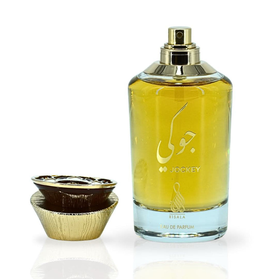 RISALA Jockey EDP Eau De Parfum 100ML spray bottle, elegant fragrance with touches of charm and sophistication.
