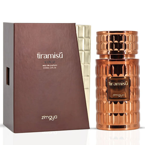 Paris Corner Banana Bliss and Zimaya Tiramisu Coco 100ml perfume spray bundle, featuring two elegant Eau de Parfum bottles.