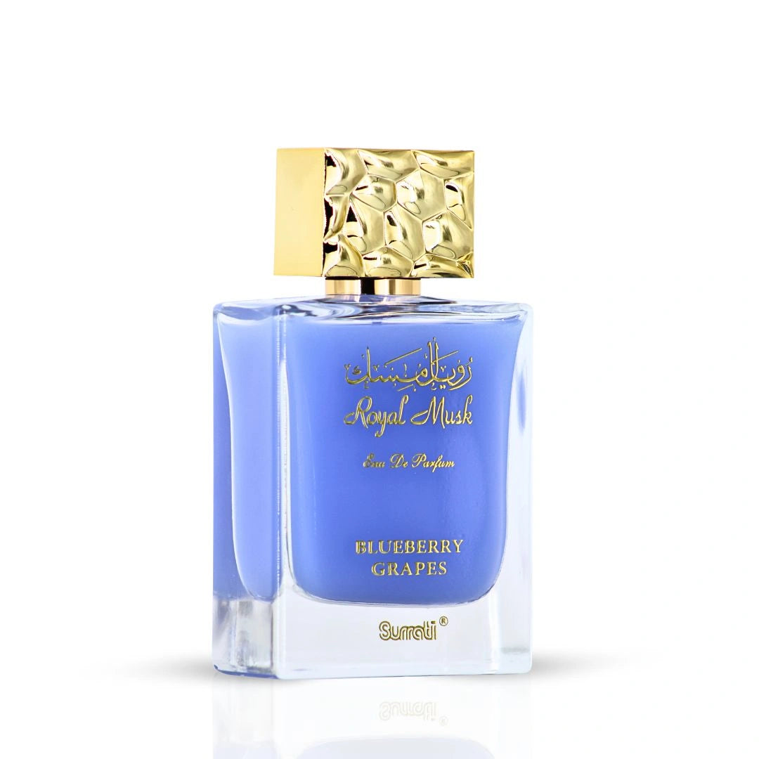 Royal Musk Blueberry Grapes EDP 100ML (3.4 OZ) by SURRATI, Exotic Fragrances for Men & Women. - Intense Oud
