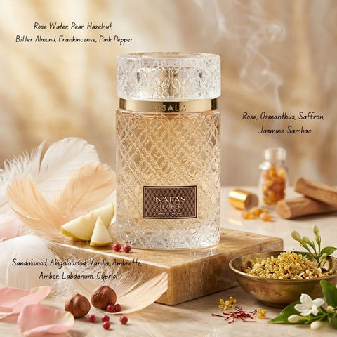 Nafas Feather Eau De Parfum Spray 100ml (3.4 oz) By Elite Risala (Velvet Pouch)