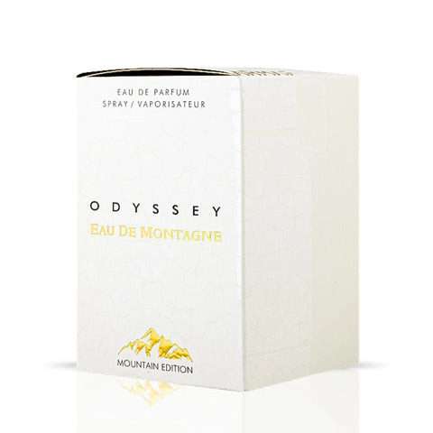 Odyssey Eau de Montagne Mountain Edition Eau de Parfum Spray 100ml (3.4 oz) by Armaf | Wrapped in Clouds of Almond & Sandalwood - Intense Oud