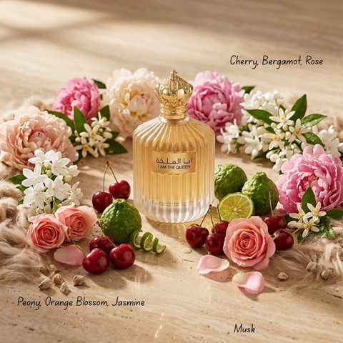 AUCTION I am the Queen EDP for Women - 100mL (3.4oz) by Ard Al Zaafaran (Velvet Pouch)