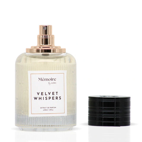 Velvet Whispers Extrait de Parfum Spray 100ml (3.3 Oz) - Memoire Collection by Azha | Soft, Sensual & Unforgettable - Intense Oud