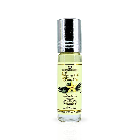 Spanish Vanilla Perfume Oil CPO 6ML (0.2 OZ) By Al Rehab | A Luxurious Soft, Sweet Vanilla Fragrance. - Intense Oud