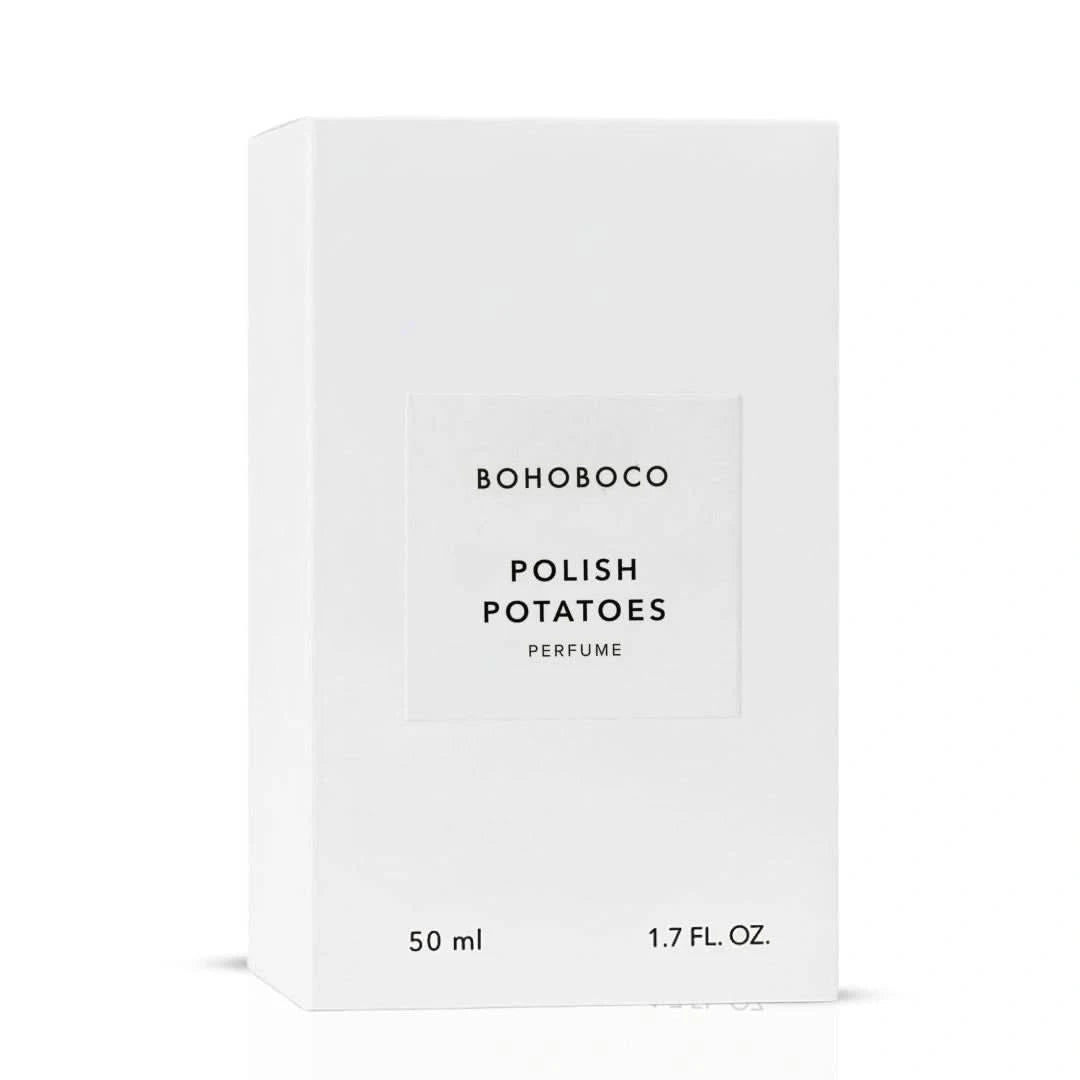 Polish Potatoes Eau de Parfum Spray by Bohoboco, 50ml, featuring elegant packaging and a sleek, modern design.