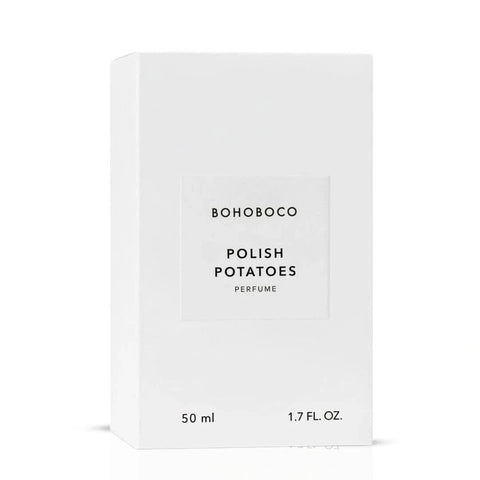 Polish Potatoes Eau de Parfum Spray by Bohoboco, 50ml, featuring elegant packaging and a sleek, modern design.