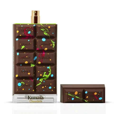 Armaf Dubai Delicacy Kunafa Chocolate Eau de Parfum Spray 70ml with elegant bottle design and floral and chocolate notes.