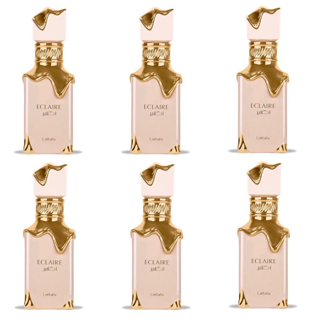 Eclaire EDP Spray 100ML (3.4 OZ) By Lattafa | Long Lasting & Enchanting Fragrance For Women. (PACK OF 6) - Intense Oud