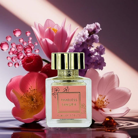 Timeless Sakura Eau de Parfum Spray 65ml (2.2 oz) by Flower Scents (Velvet Pouch) (Auction)