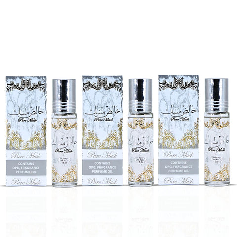 Pure Musk Perfume Oil (PACK OF 3) - 10ML (0.34 oz) by Ard Al Zaafaran - Intense Oud