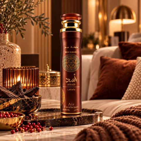 Asad Bourbon Air Freshener 300ml (10.1 oz) by Lattafa