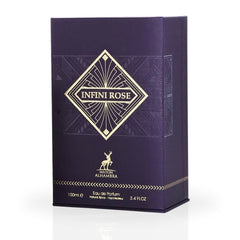 Infini Rose Eau De Parfum Spray 100ML (3.4 OZ) By Maison Alhambra | Own Your Style With This Versatile Scent. - Intense Oud