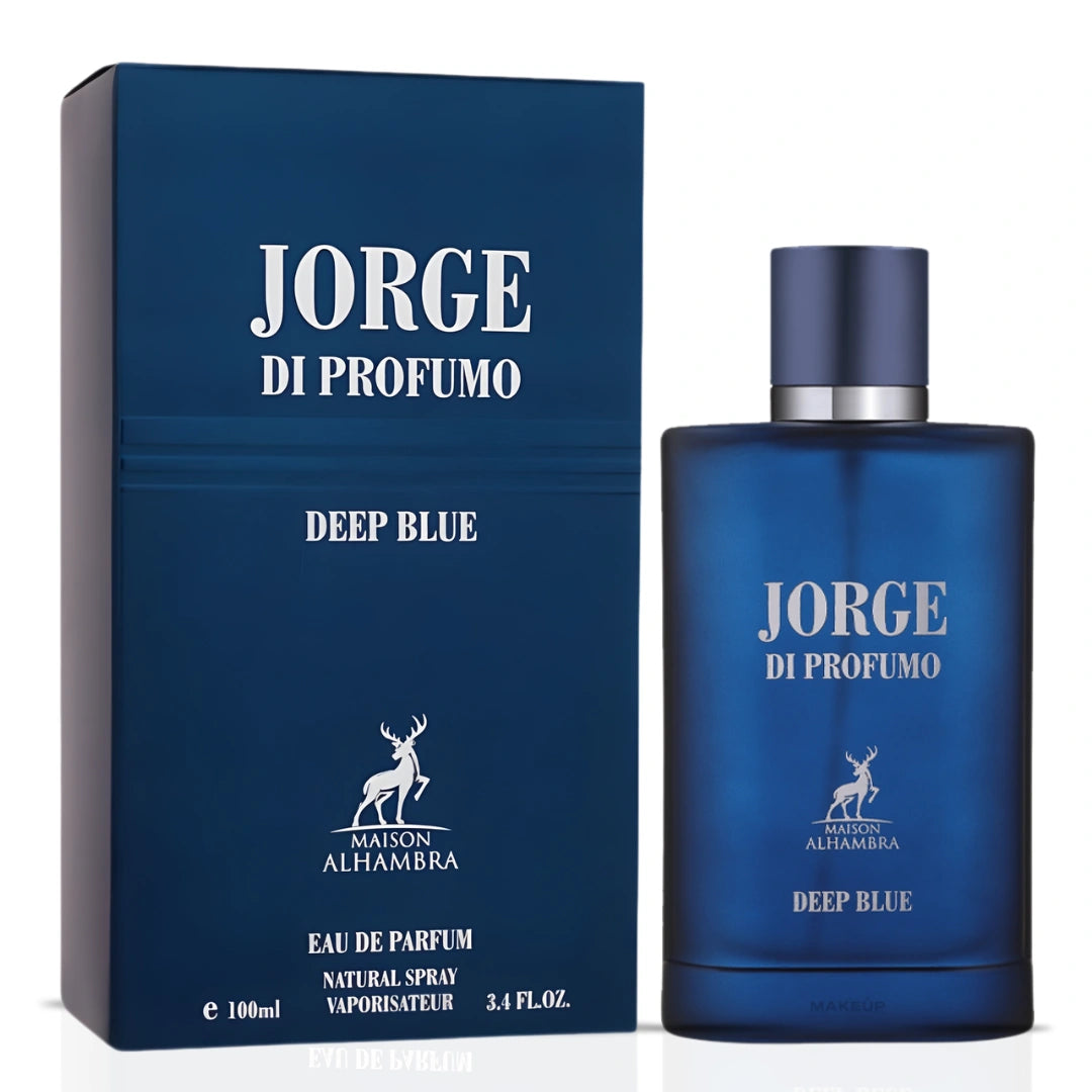 Maison Alhambra Summer Bundle with Jorge di Profumo, Aqua, and Deep Blue Eau de Parfum sprays in 100ml bottles.