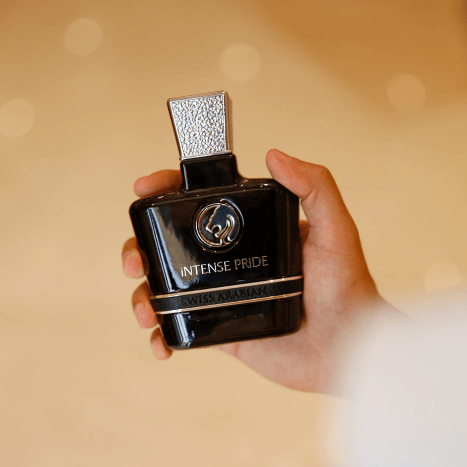 Swiss Arabian Intense Pride for Men EDP 100ml bottle, featuring sleek packaging and classic fragrance design.