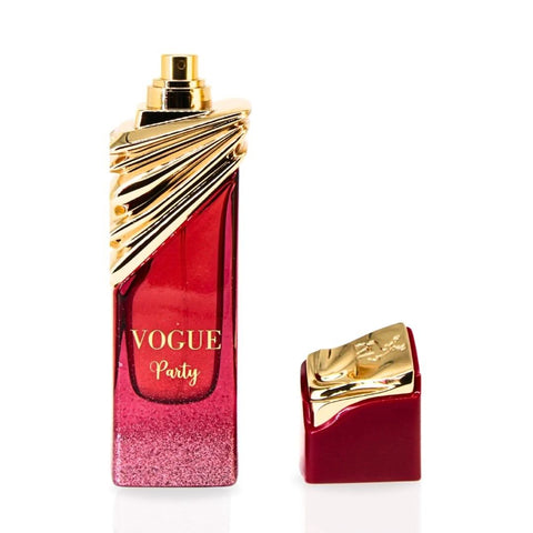 Maison Alhambra Vogue Party Eau de Parfum spray 100ml with elegant bottle and floral design for women