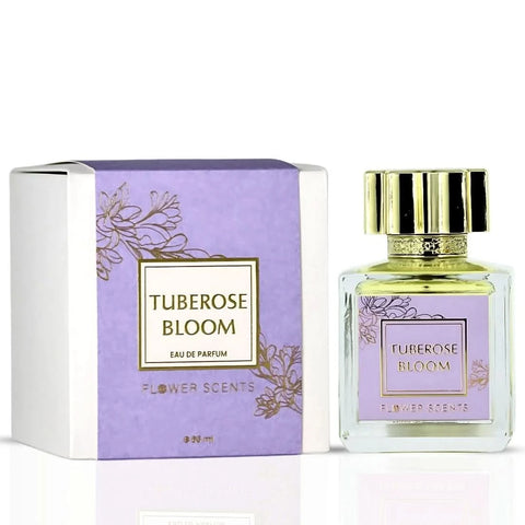 Flower Scents Pure Jasmine & Tuberose Bloom Eau de Parfum bundle featuring two 65ml spray bottles with floral perfume design.