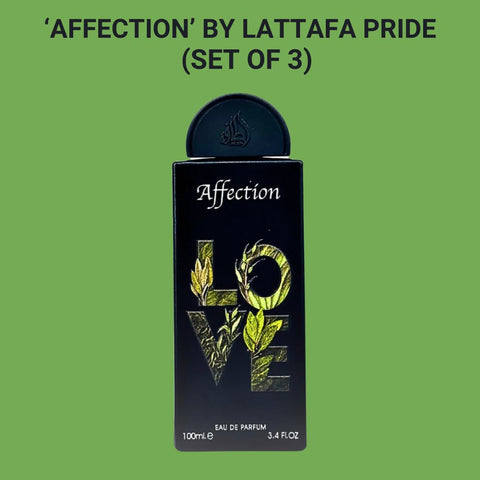 Affection EDP Spray 100ML (3.4 OZ) By Lattafa Pride | Long Lasting, Exquisite Unisex Scent of 2024. (PACK OF 3) - Intense Oud