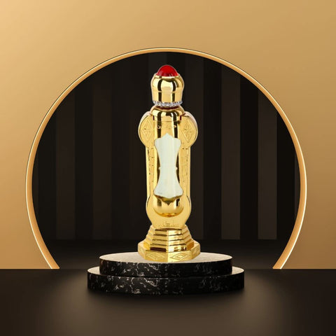 Al Haramain Amber Oud Gold Edition Eau de Parfum spray and Sultan perfume oil in a bundle, featuring luxurious amber and oud notes.