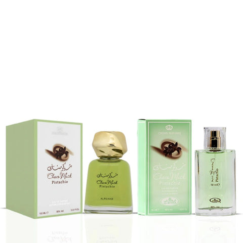 Choco Musk, Choco Musk Pistachio & Choco Musk Marshmallow Eau de Parfum Sprays 100ml (3.4 oz) & 50ml (1.7 oz) by Al Rehab (Bundle)