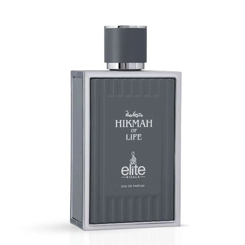 Elite Risala Hikmah Of Life Eau de Parfum spray 100ml, featuring elegant bottle design and luxurious fragrance presentation.