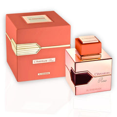 L'Aventure Rose EDP Spray 100ML (3.4 OZ) by Al Haramain | A Long Lasting & Exquisitely Romantic Blend of Freshness & Warmth. - Intense Oud