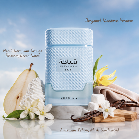 Shiyaaka Sky Eau de Parfum Spray 100ml (3.4 oz) by Khadlaj