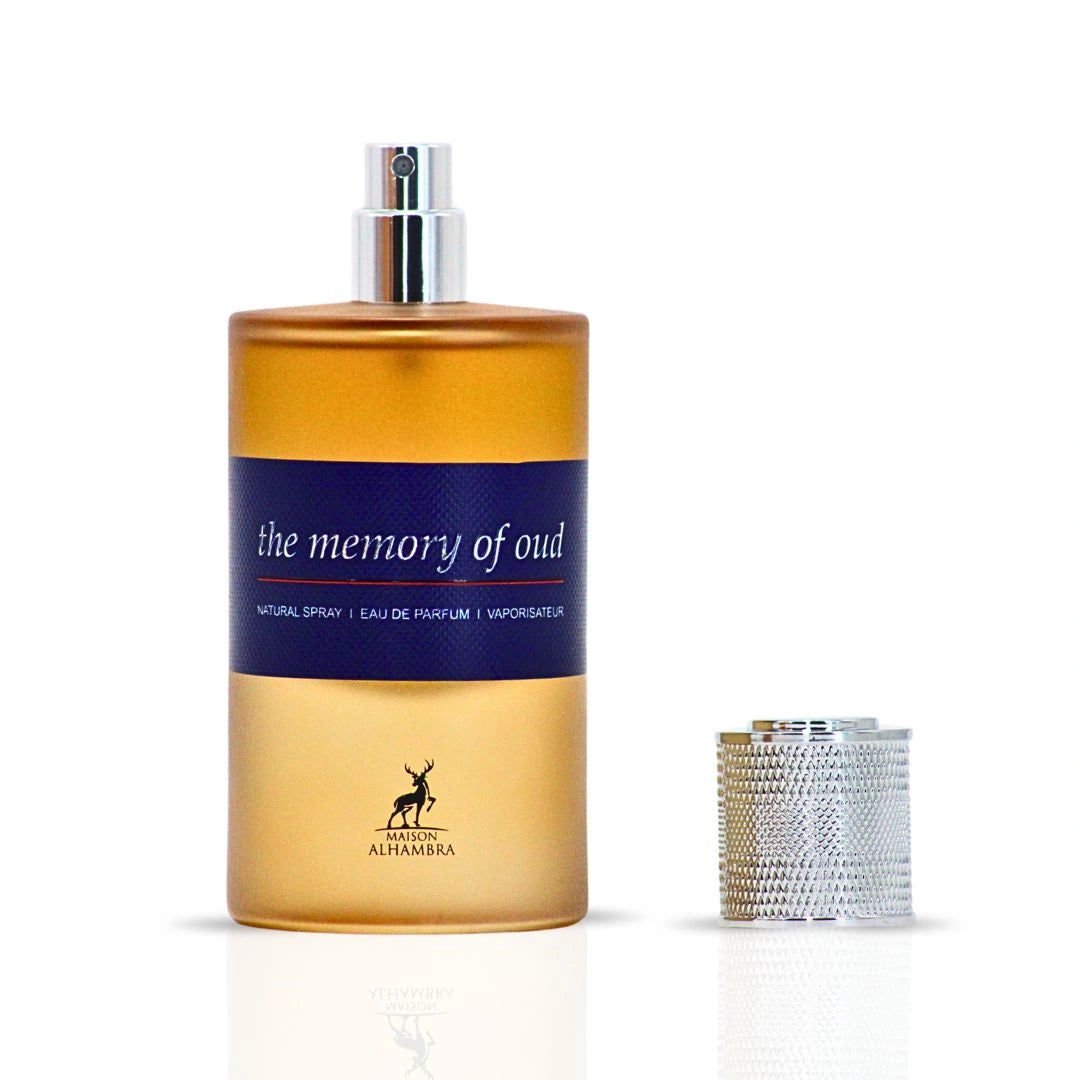 The Memory of Oud Eau de Parfum Spray 60ml (2.02 oz) by Maison Alhambra | Dark Oud, Golden Amber & Soft Vanilla - Intense Oud