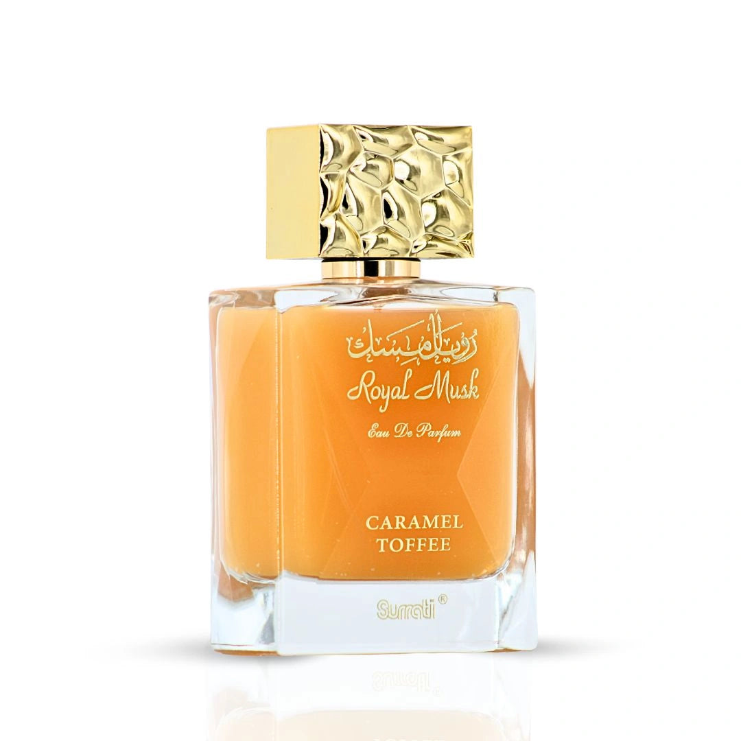 Royal Musk Caramel Toffee EDP 100ML (3.4 OZ) By SURRATI, Exotic Fragrances For Men & Women. - Intense Oud