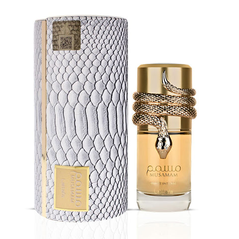 Aswaar by Riiffs & Musamam White Intense by Lattafa Eau de Parfum Sprays 100ml (3.4 oz) (Bundle)